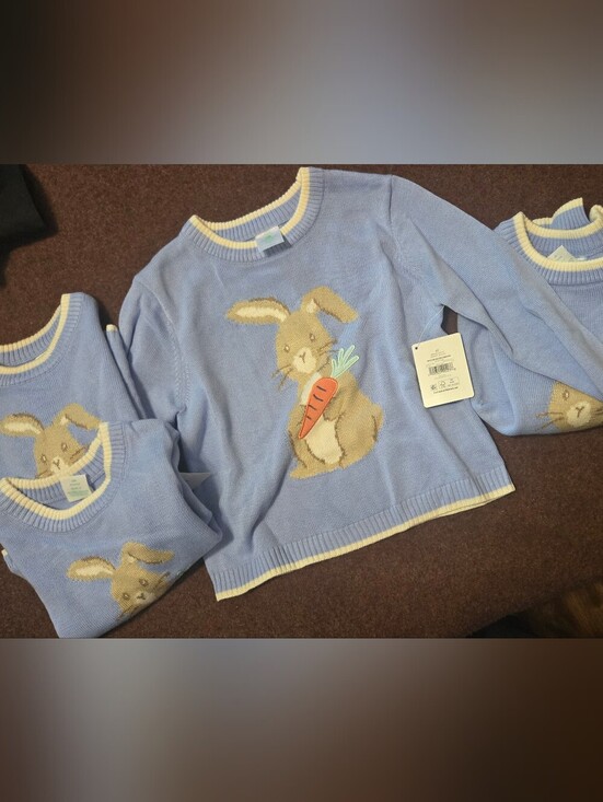 Other - Lot Of 4 New Sweaters Bunny Rabbit 12m, 18m, 4T And 5T All New With Tags